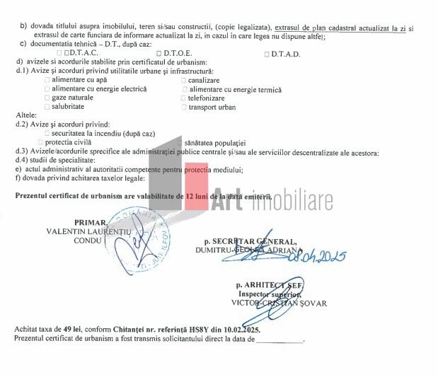 Teren Bucuresti/ Dobroesti, tripla deschidere.